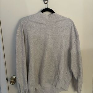 Mock neck, gray, Abercrombie sweatshirt